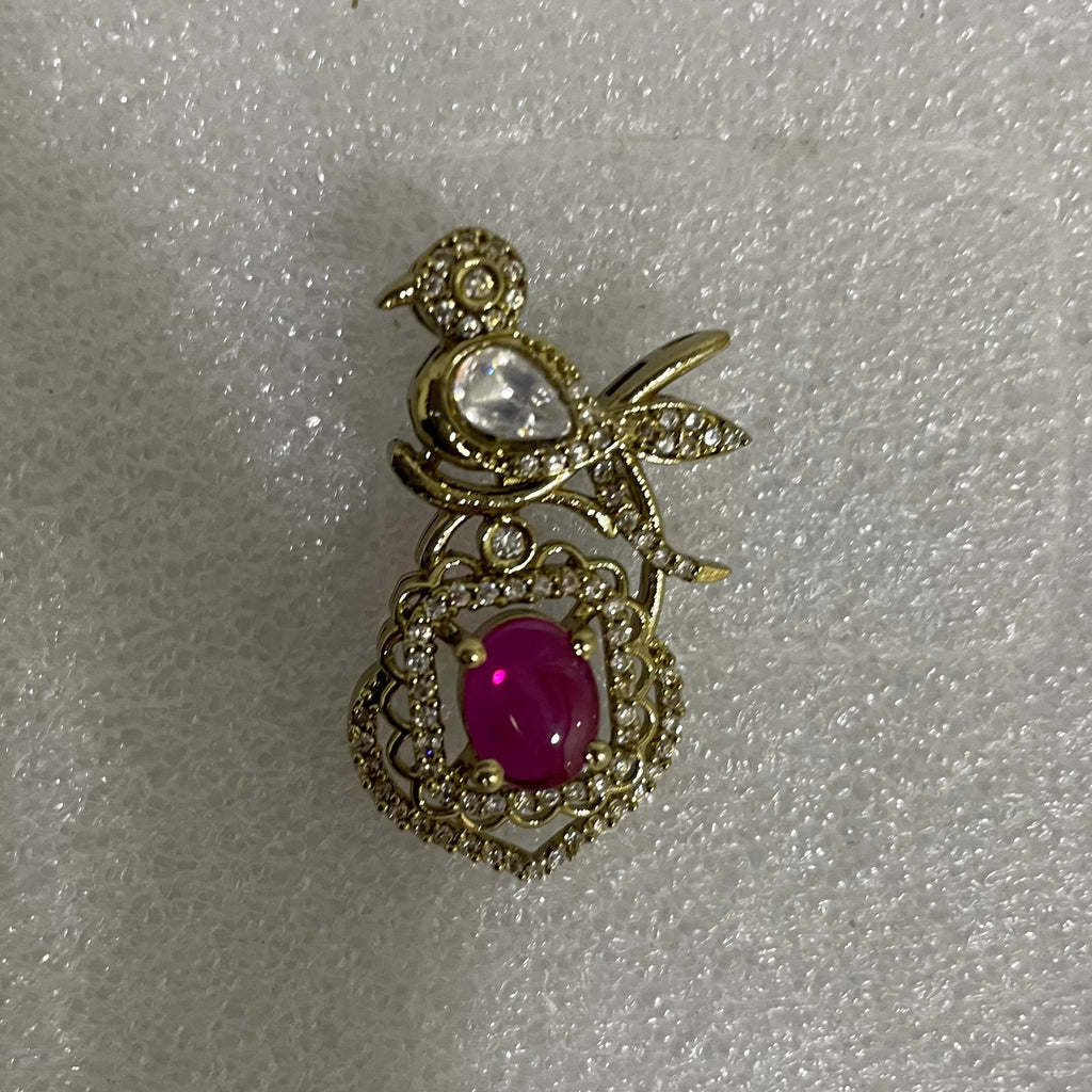 AD single stone Locket Set L1125 1125