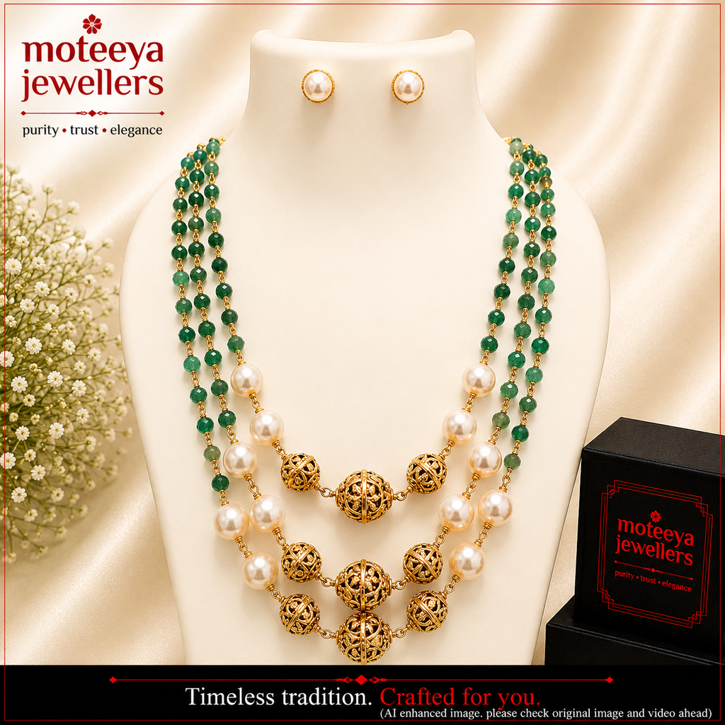 Green three layer Crystal Ranihaar mAa438 m438 438
