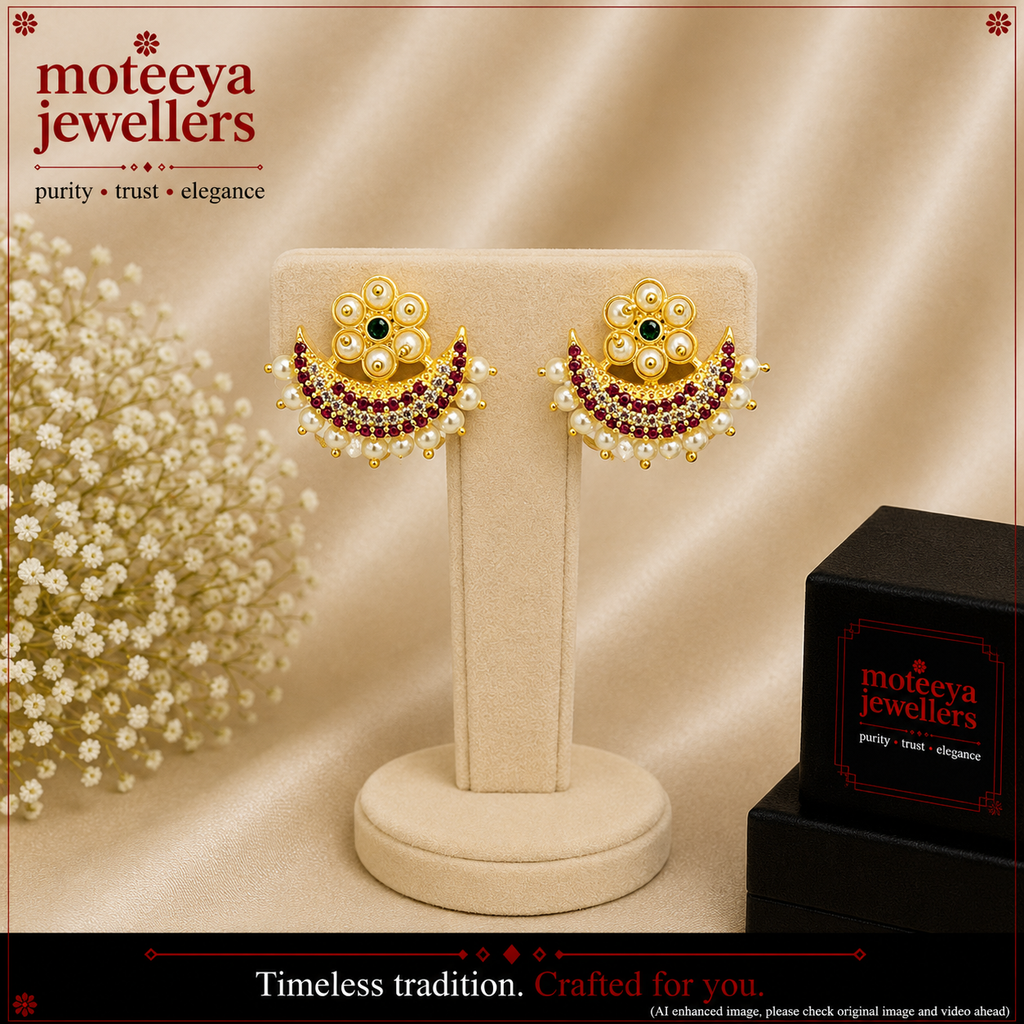 Moti Chandrakor Earrings m487 487