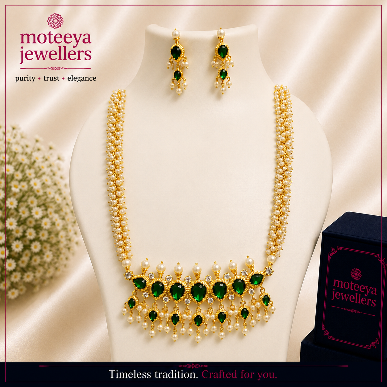 Moti Haar Green Tanmani Set m600 600