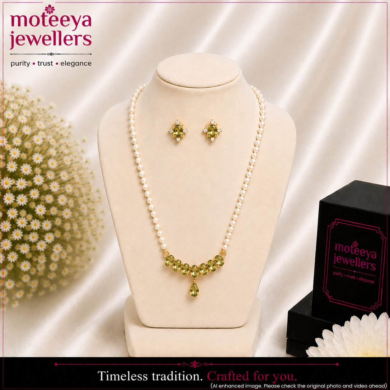 Small Mehendi Bar Pendant Set PEN023