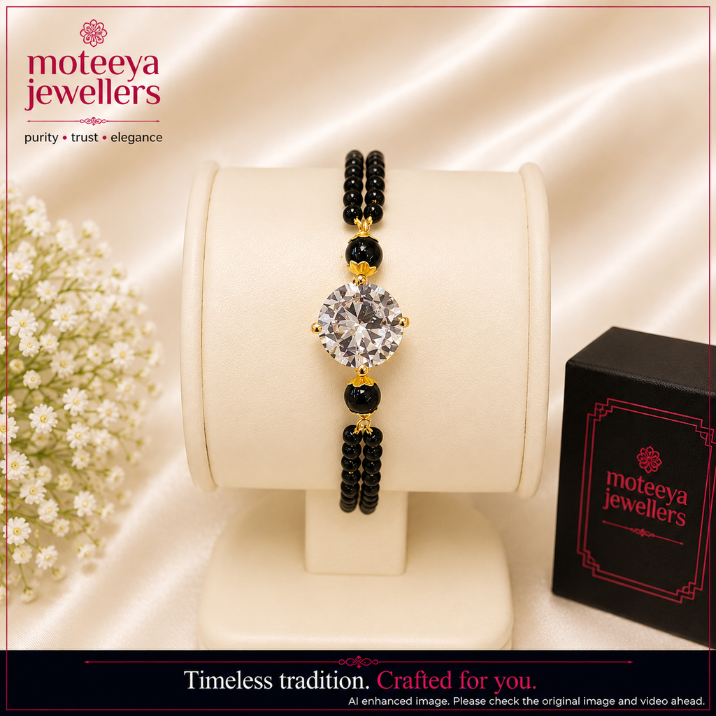 Single Stone Mangalsutra Bracelet m590 590