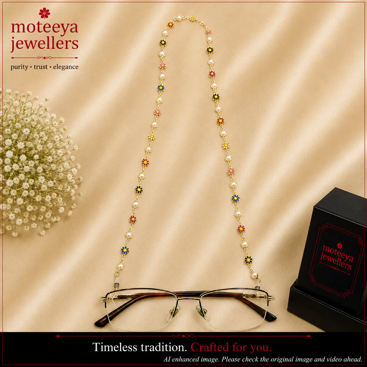 Multi Flower Spectacles Chain m573 573