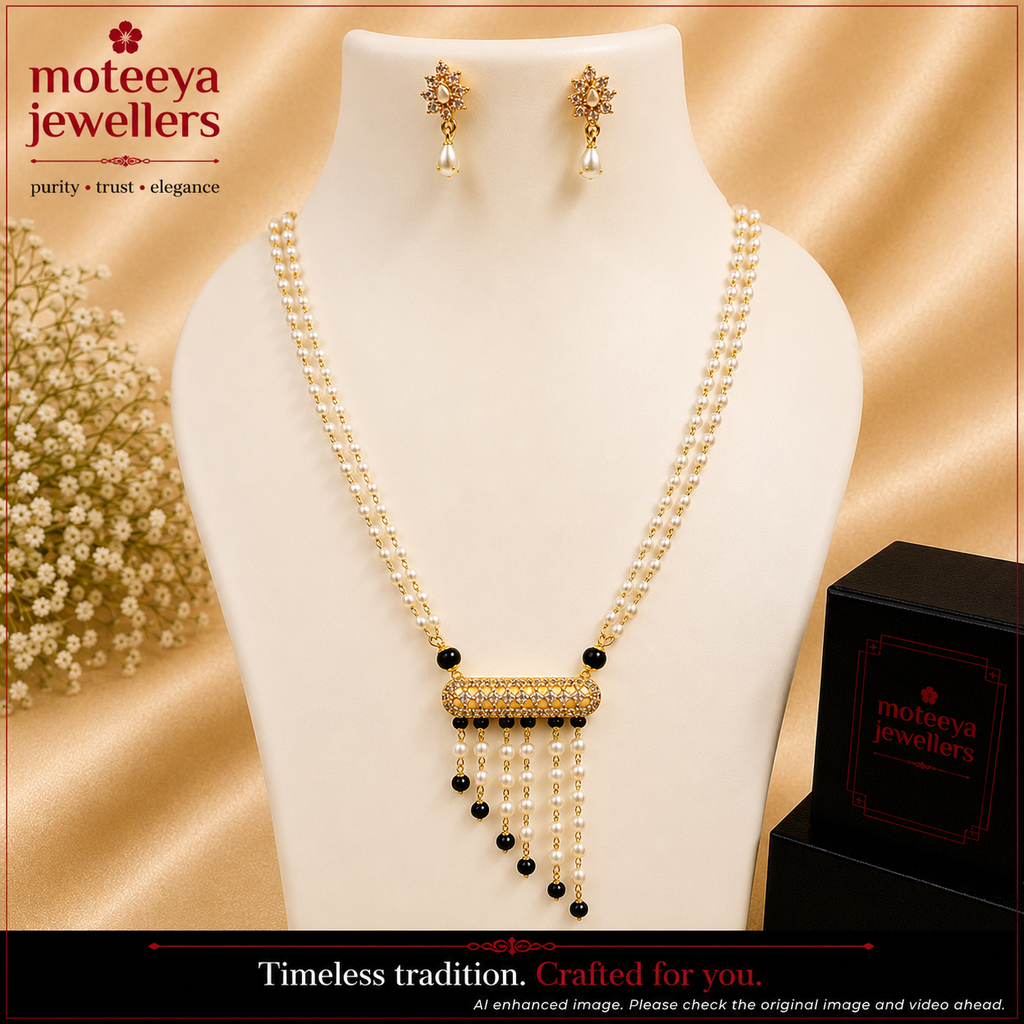 Tapering Taviz Mangalsutra Moti Set m570 570
