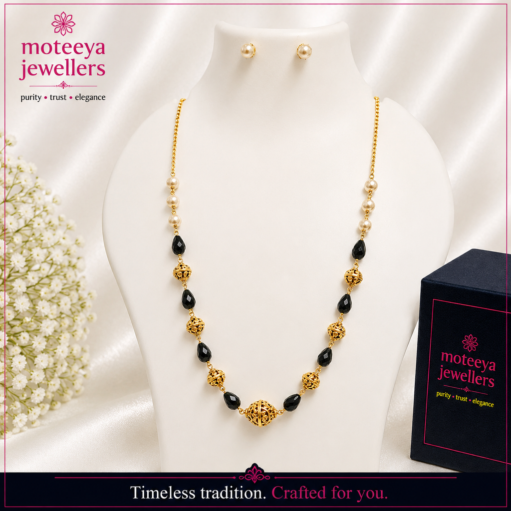 Green Drops Chain Necklace set m669