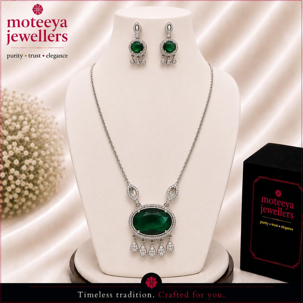 Transparent Oval locket set m328