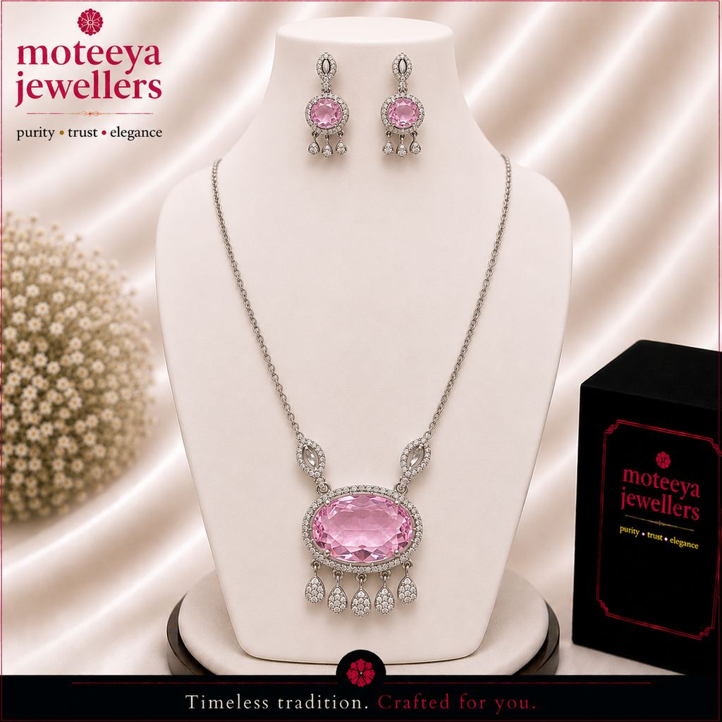 Transparent Oval locket set m328