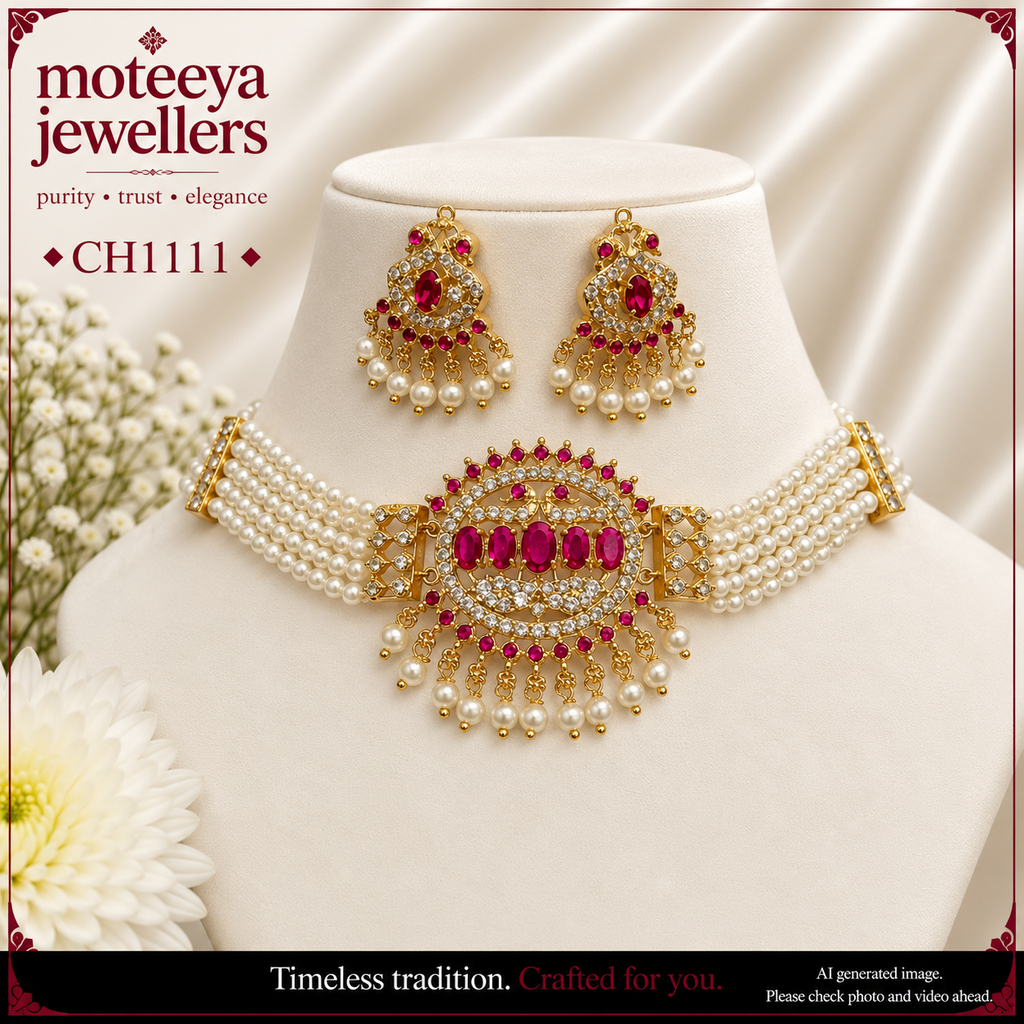 AD pearl sikka Choker CH1111