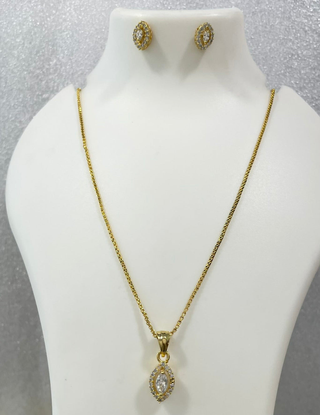 Single stone locket Set L1137 1137