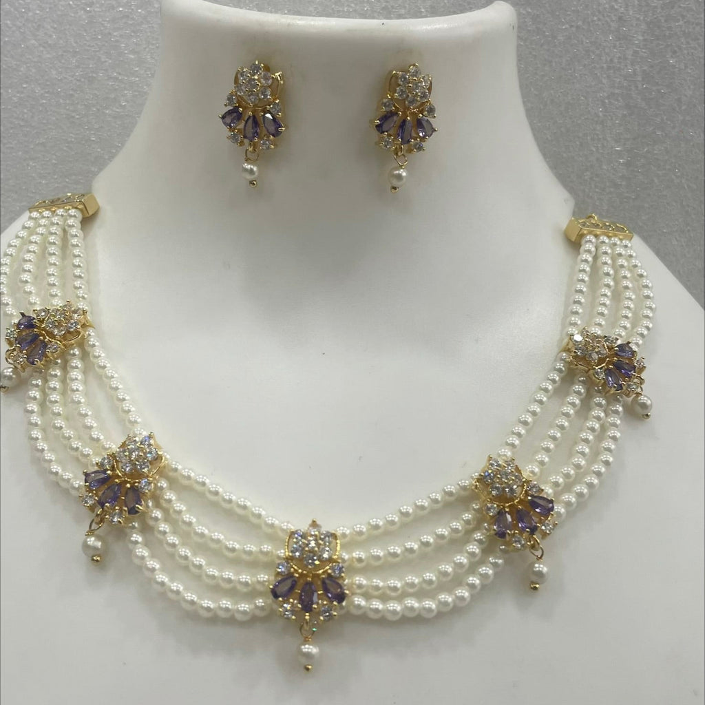 AD and pearl choker CH1103