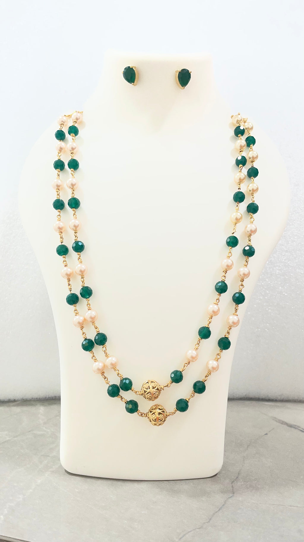 Moti 2 Layered Necklace m351 351