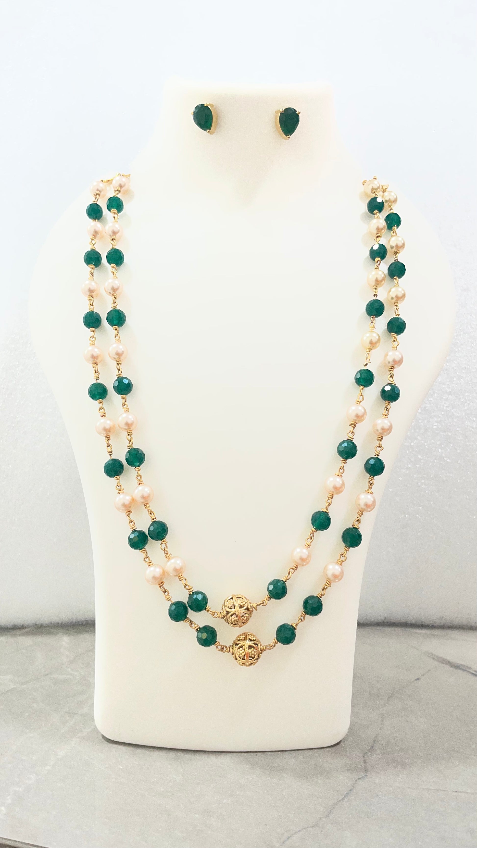 Moti 2 Layered Necklace m351 351
