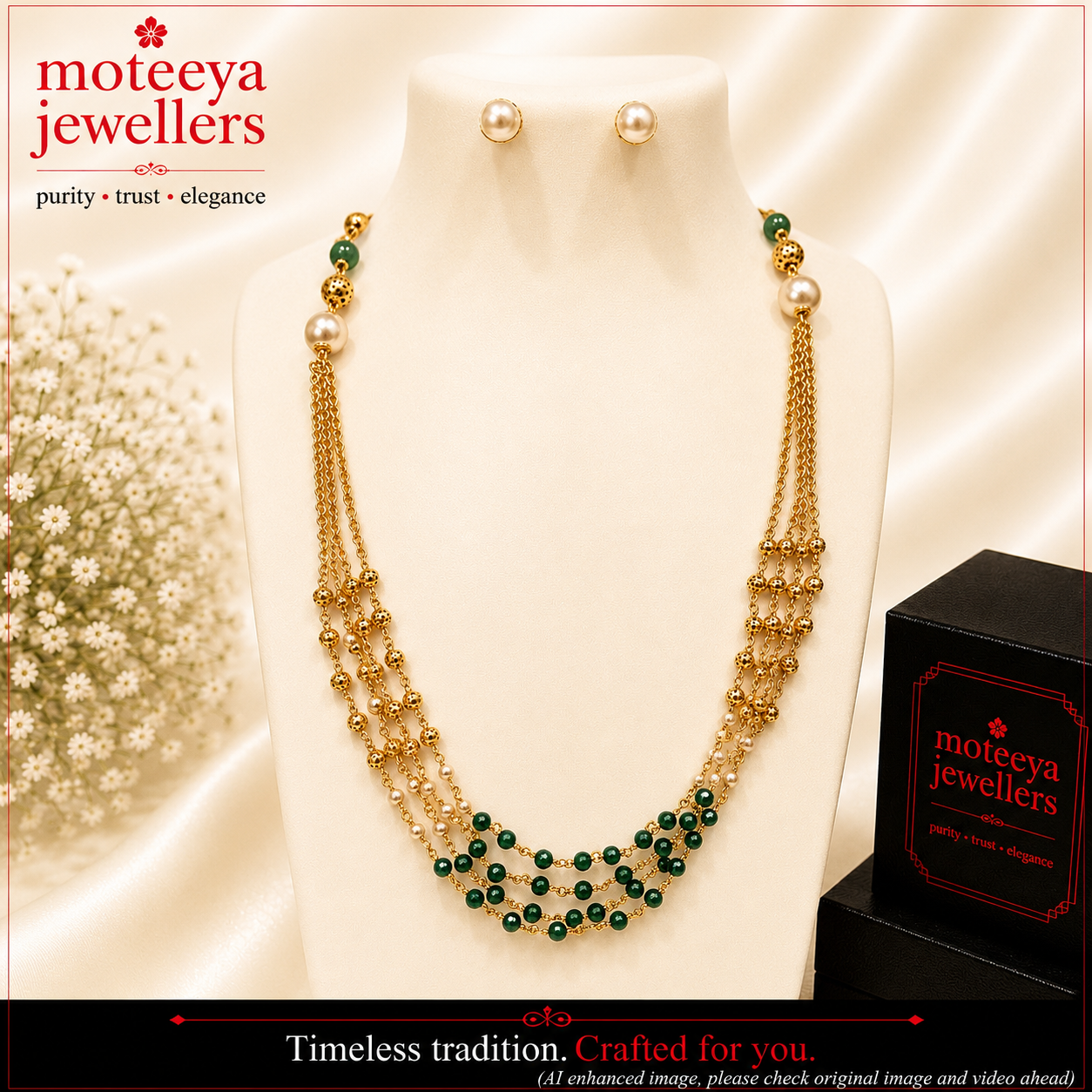 Crystal Chain Necklace m675 675