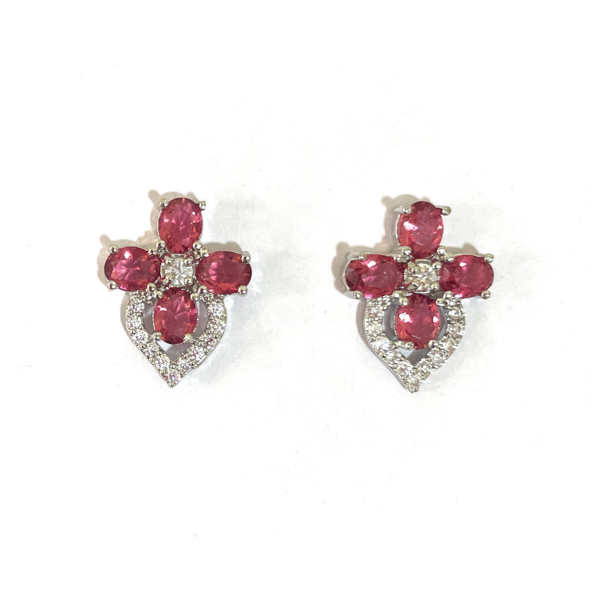 Pink/Red and White American Diamonds Tops