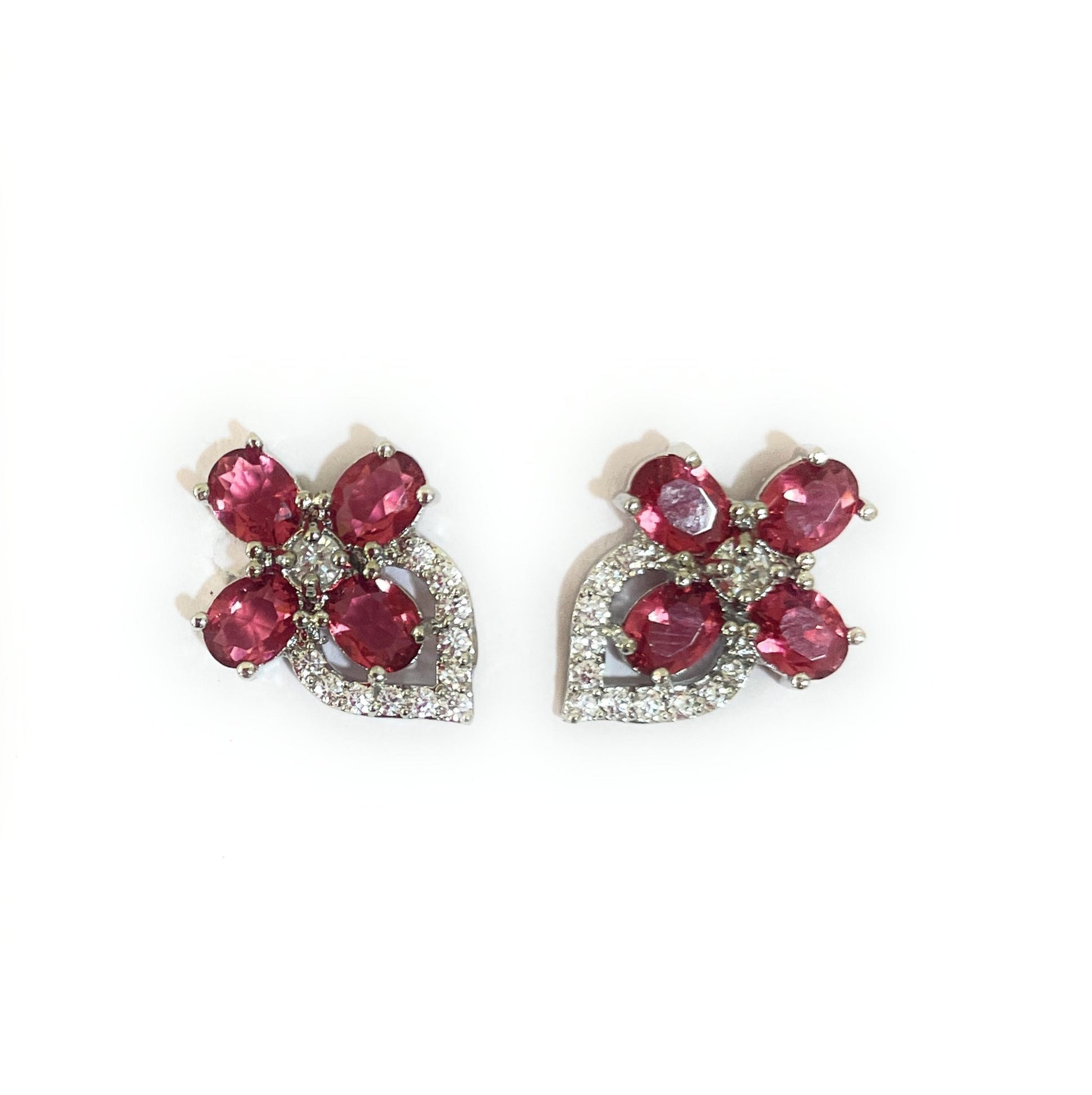 Pink/Red and White American Diamonds Tops