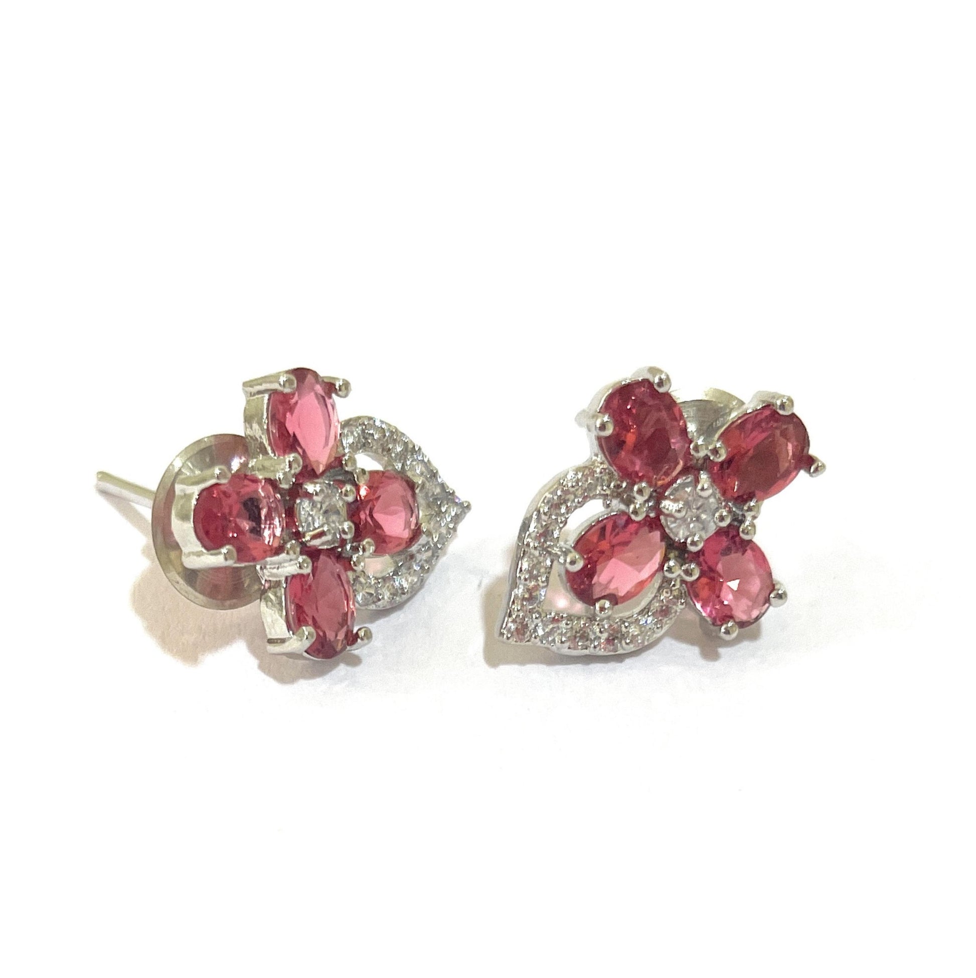 Pink/Red and White American Diamonds Tops