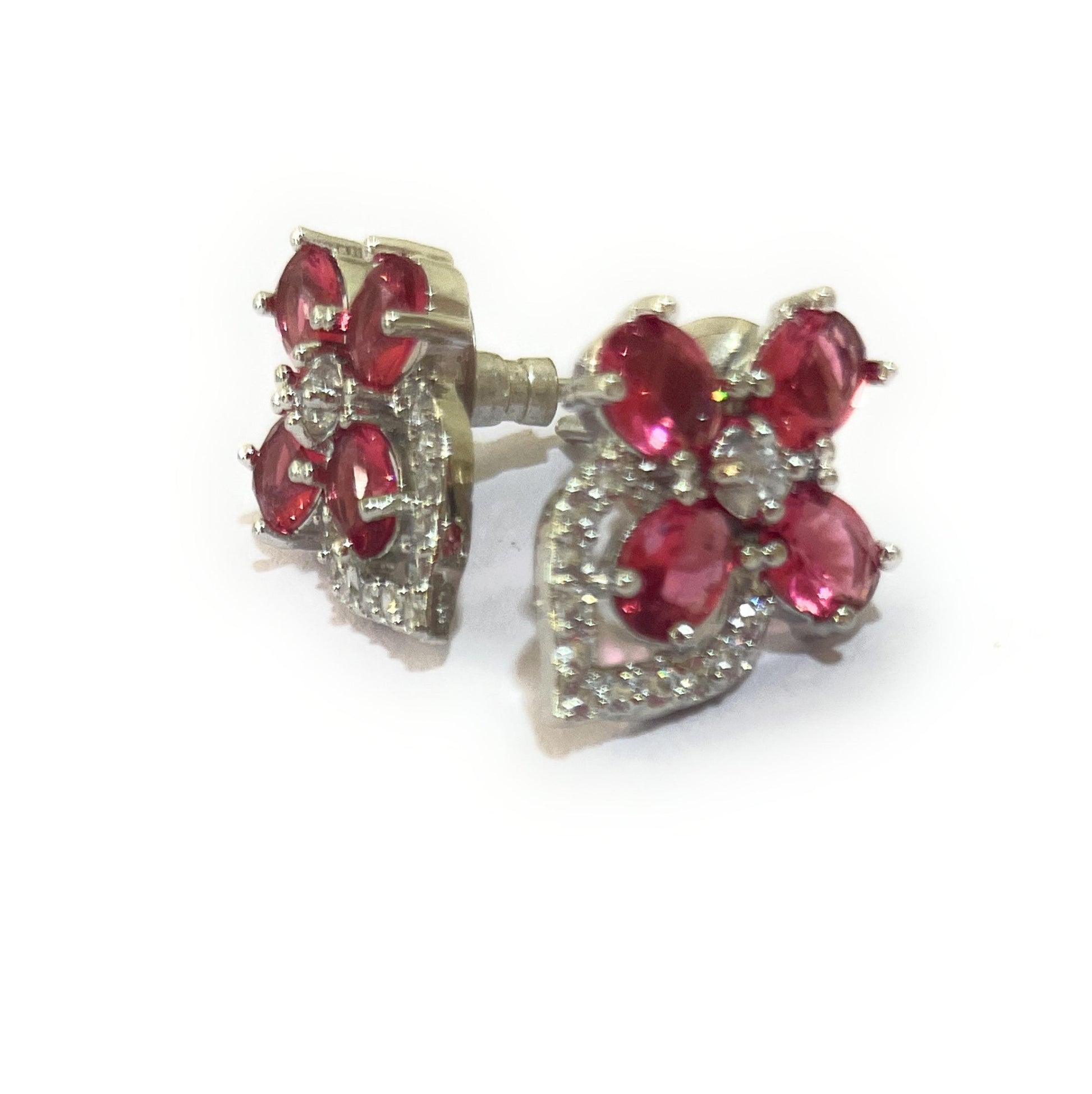 Pink/Red and White American Diamonds Tops
