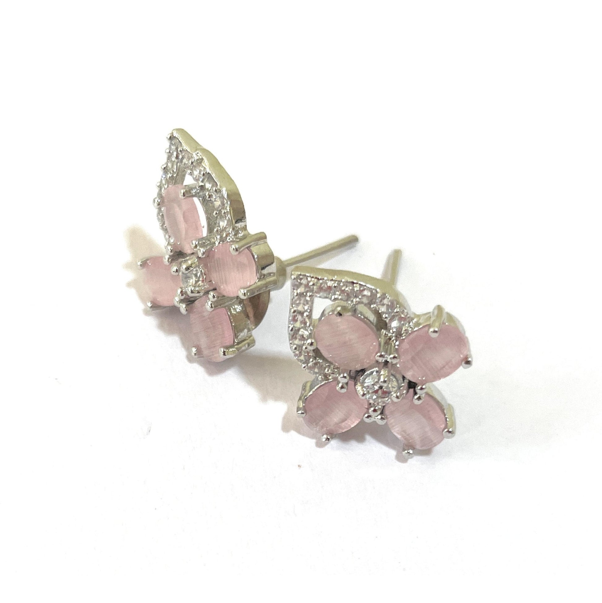Pink and White American Diamonds Tops