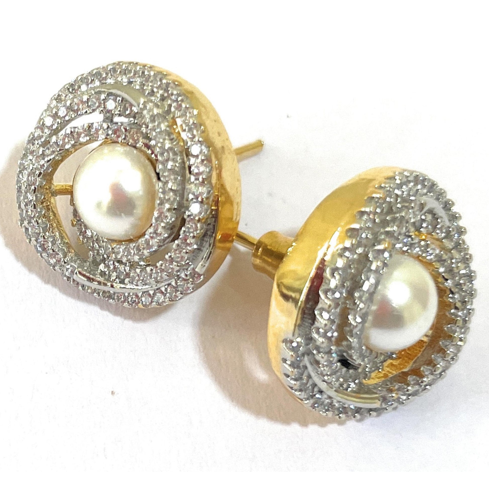 Turban Pearl American Diamonds Tops