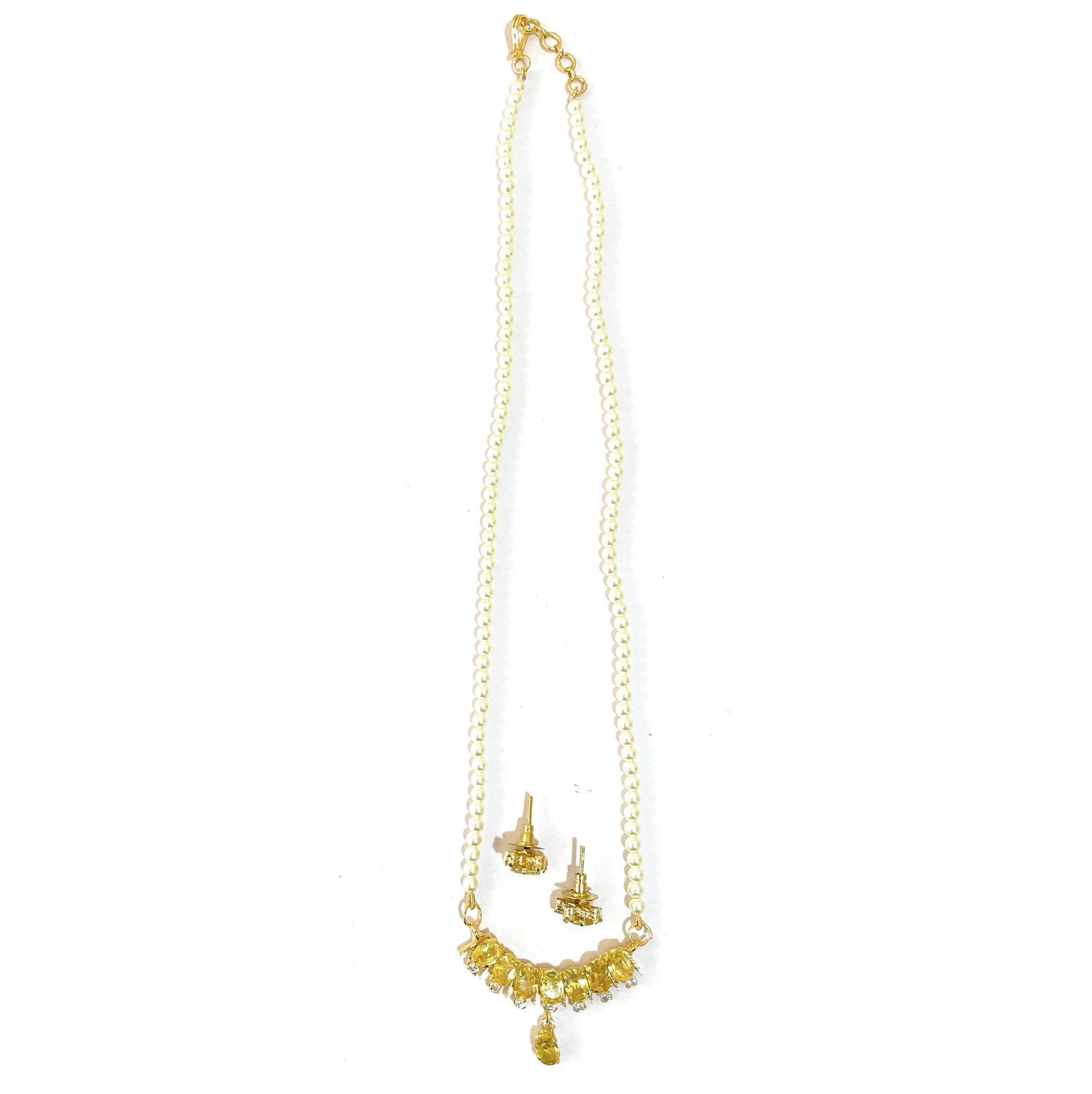 Small Yellow Bar Pendant Set