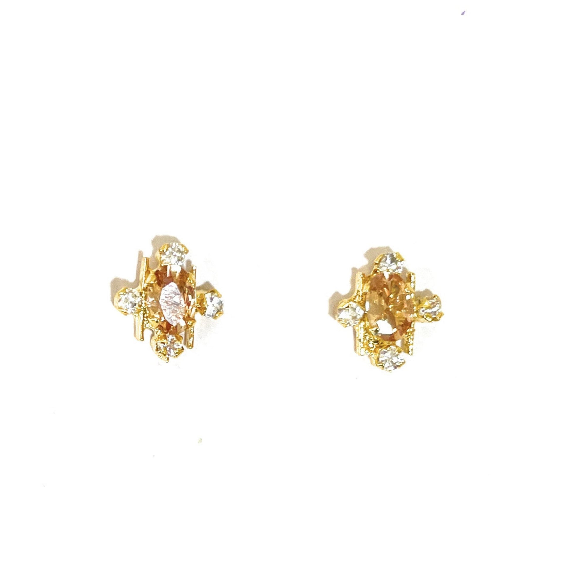 Small Champagne Colour Bar Pendant Set