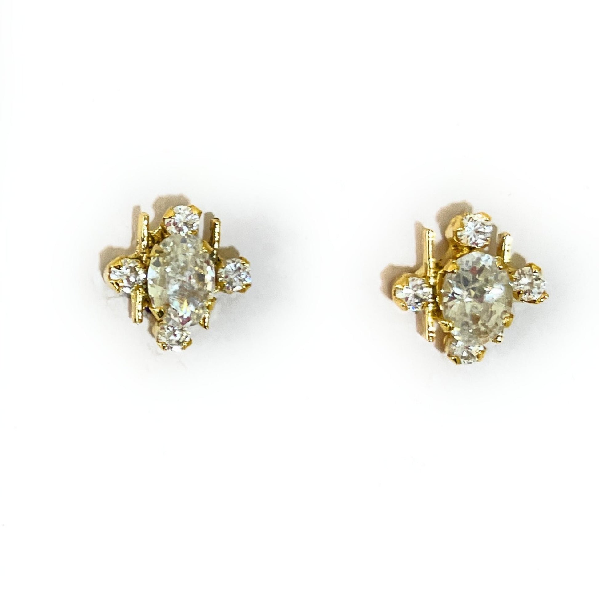 Small American Diamond Bar Pendant Set