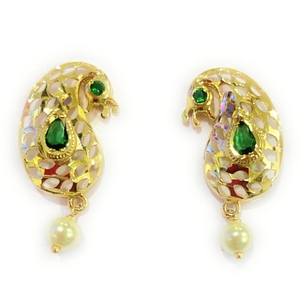 Green Mayur Tanmani Set With Matcing Tops