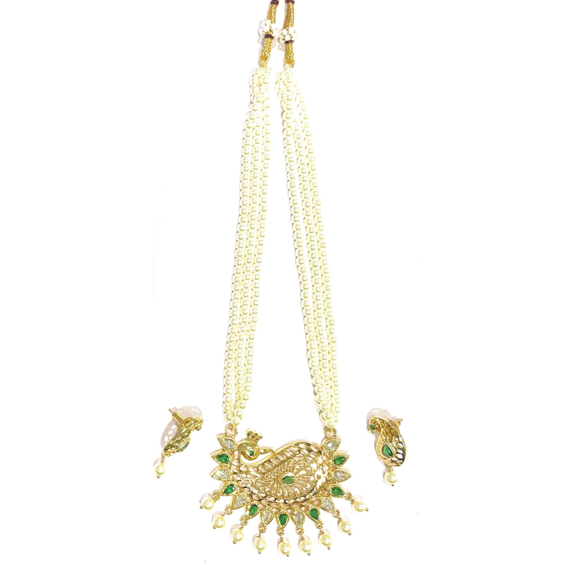 Green Mayur Tanmani Set With Matcing Tops