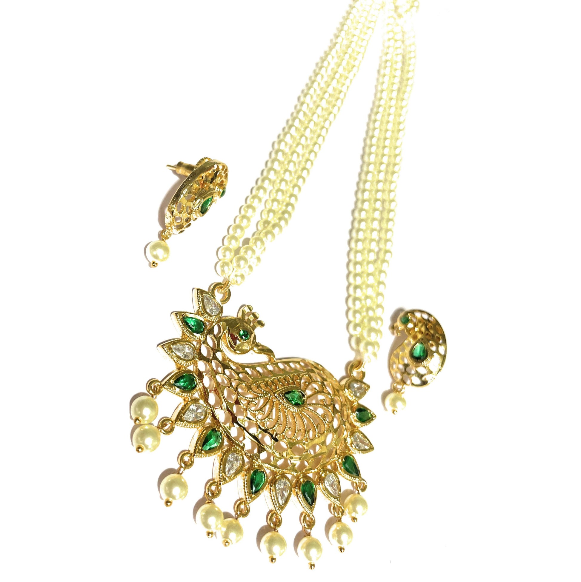 Green Mayur Tanmani Set With Matcing Tops