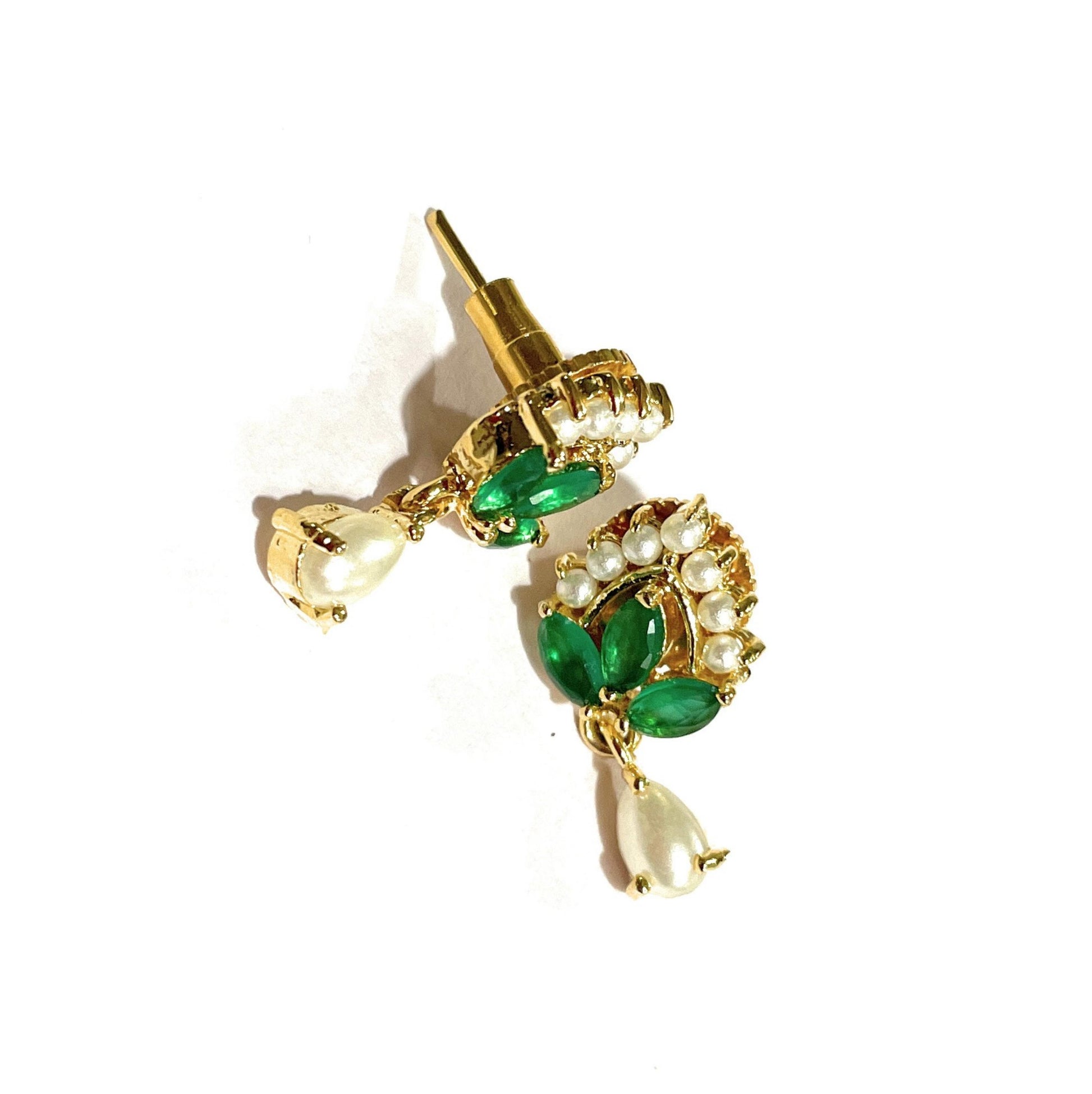 Small Green Moti Paan Shape Tops