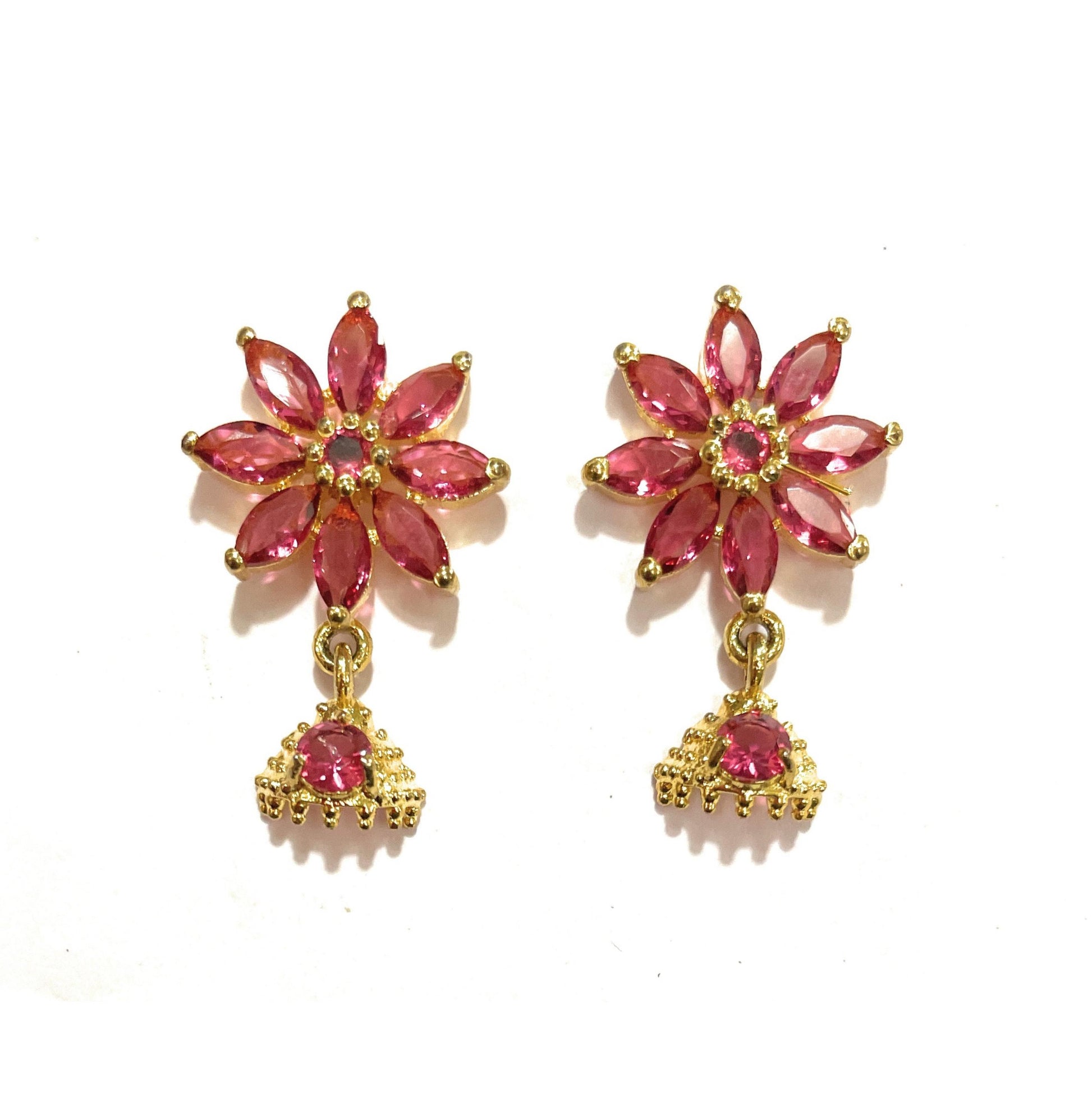 Green Jasmine Top with Pink Dangler