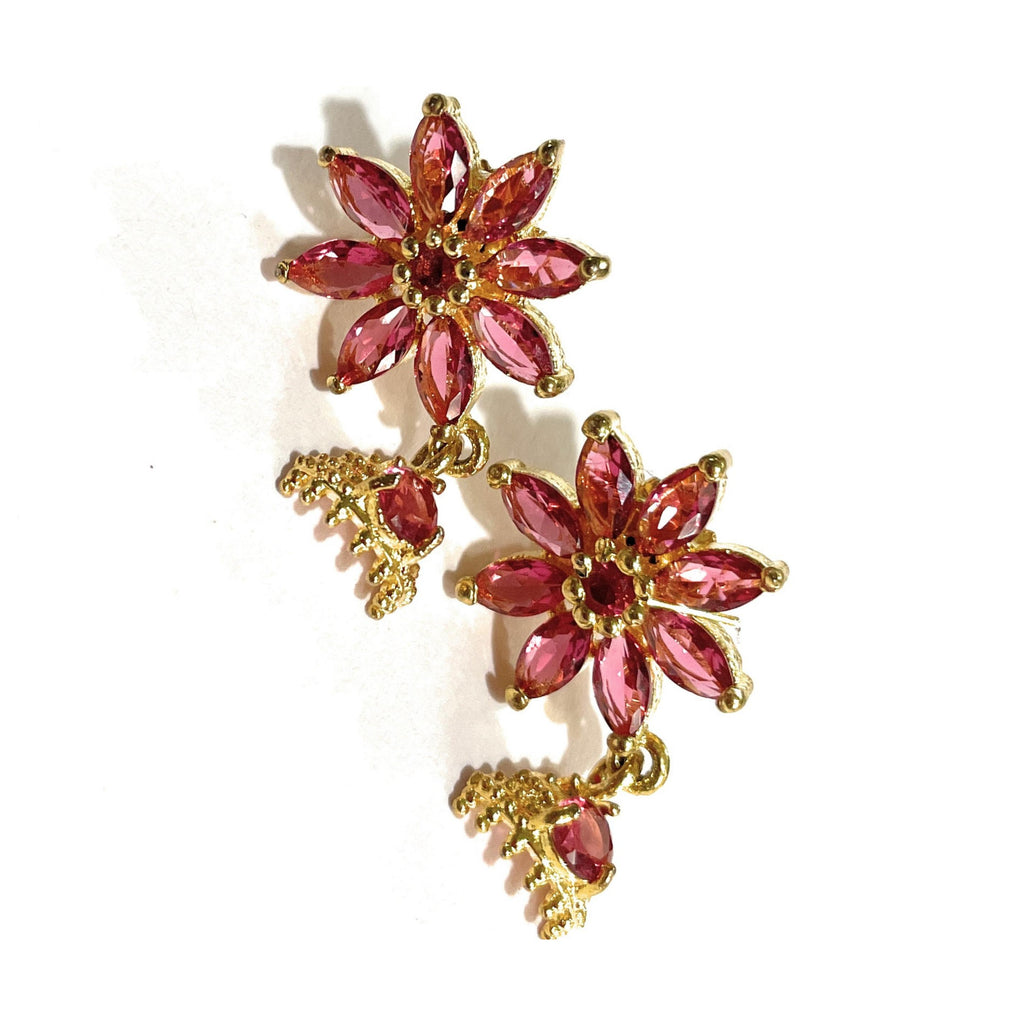 Green Jasmine Top with Pink Dangler