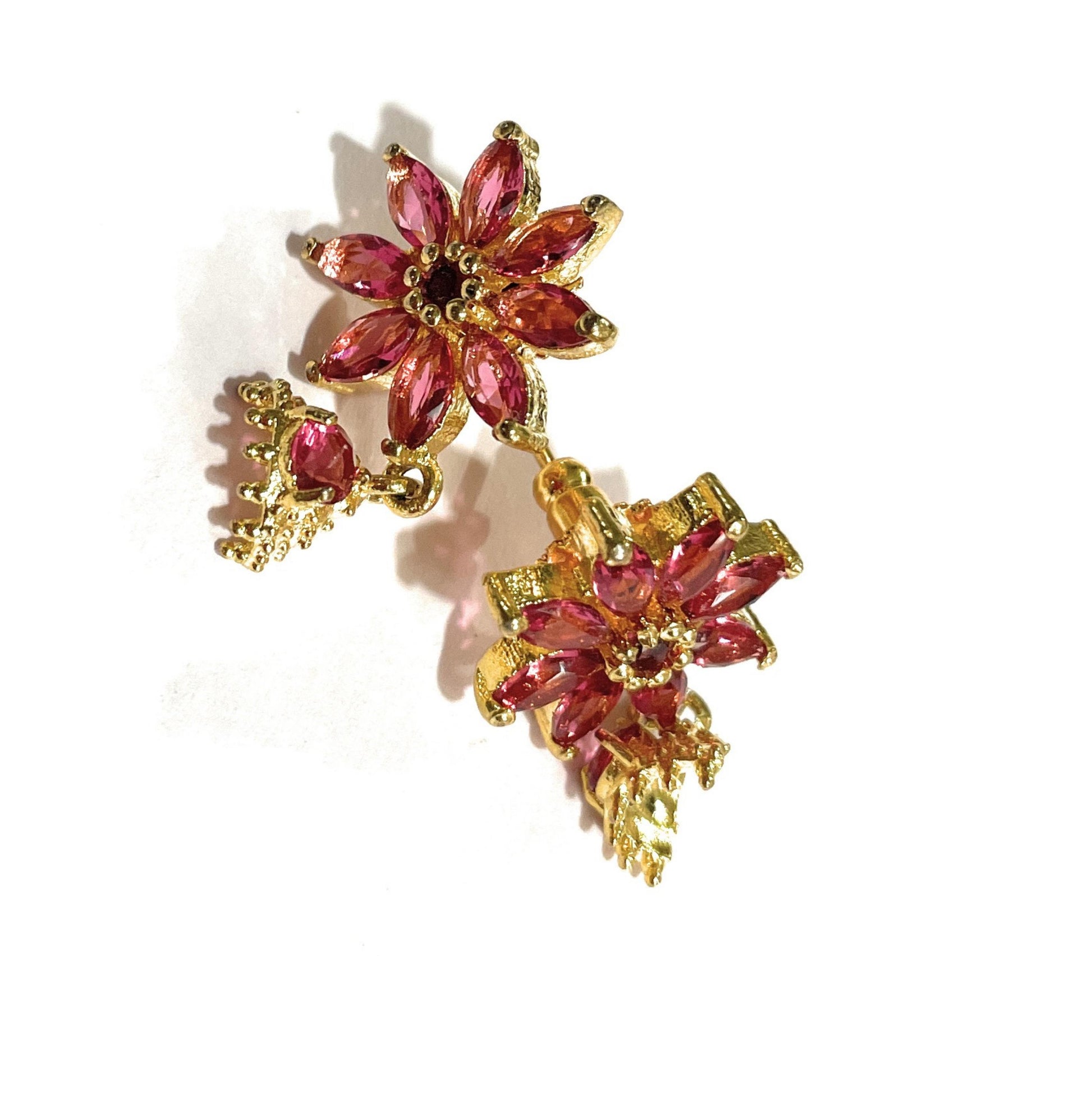 Green Jasmine Top with Pink Dangler