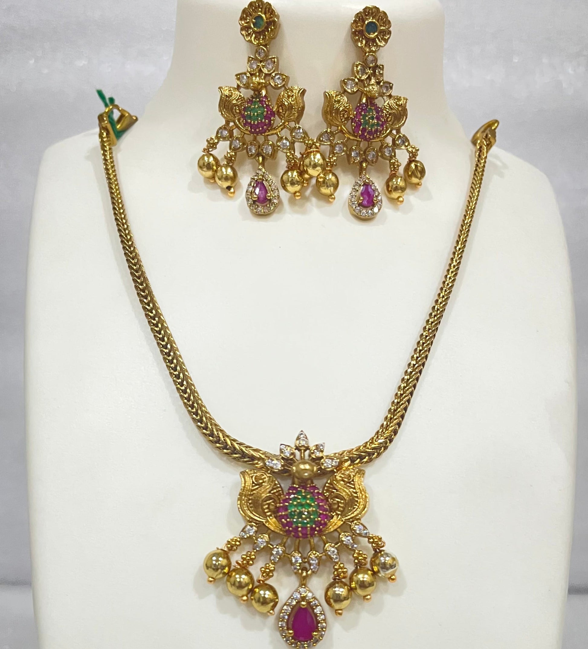 Antique Finish locket set N1104 1104