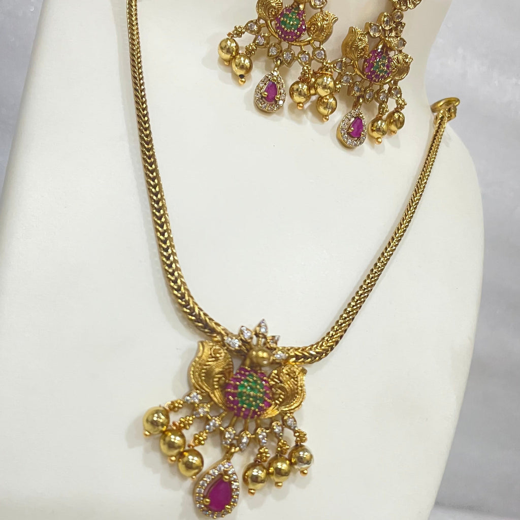 Antique Finish locket set N1104 1104
