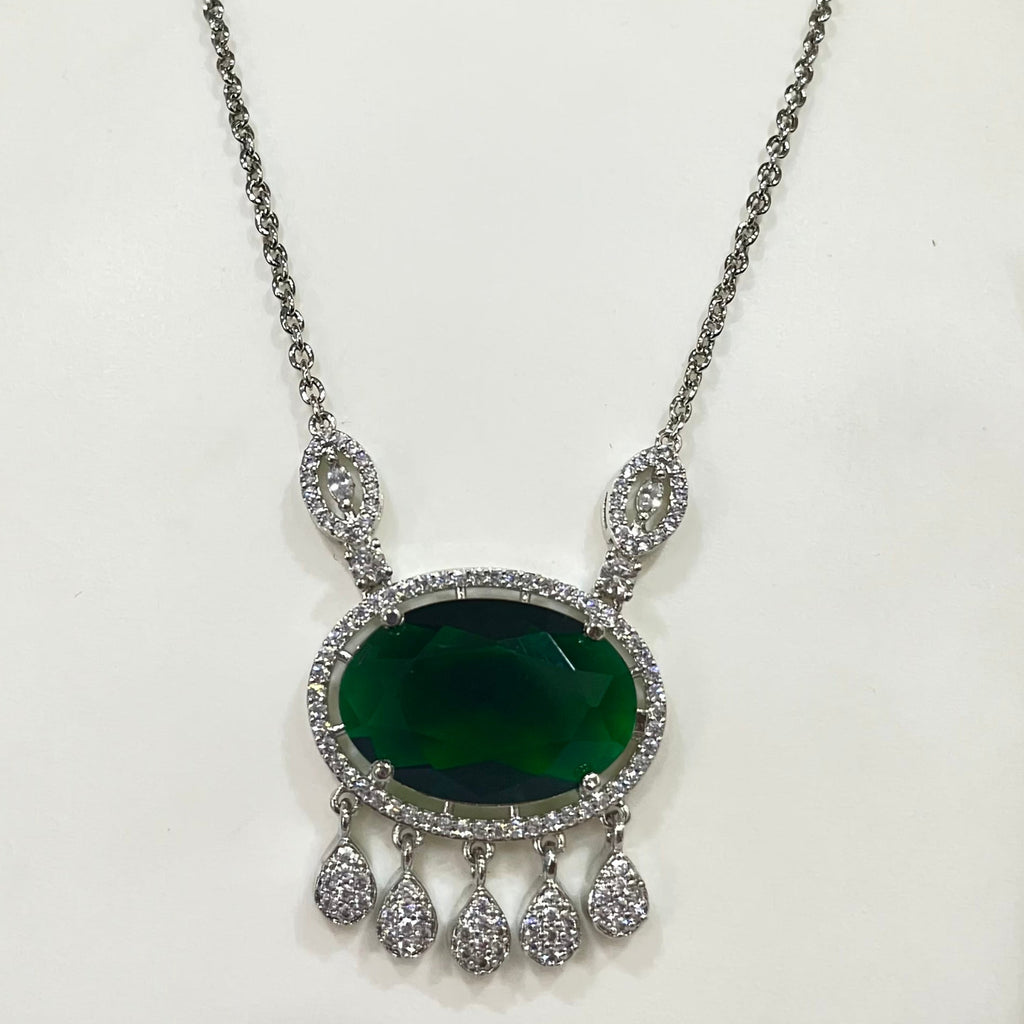 Transparent Oval locket set m328
