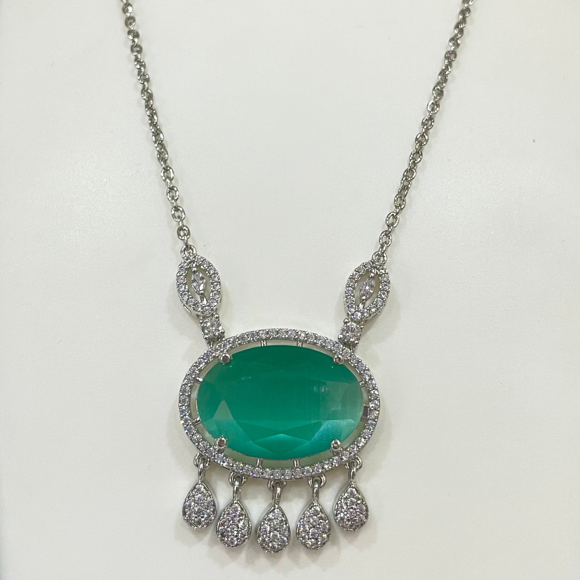 Transparent Oval locket set m328
