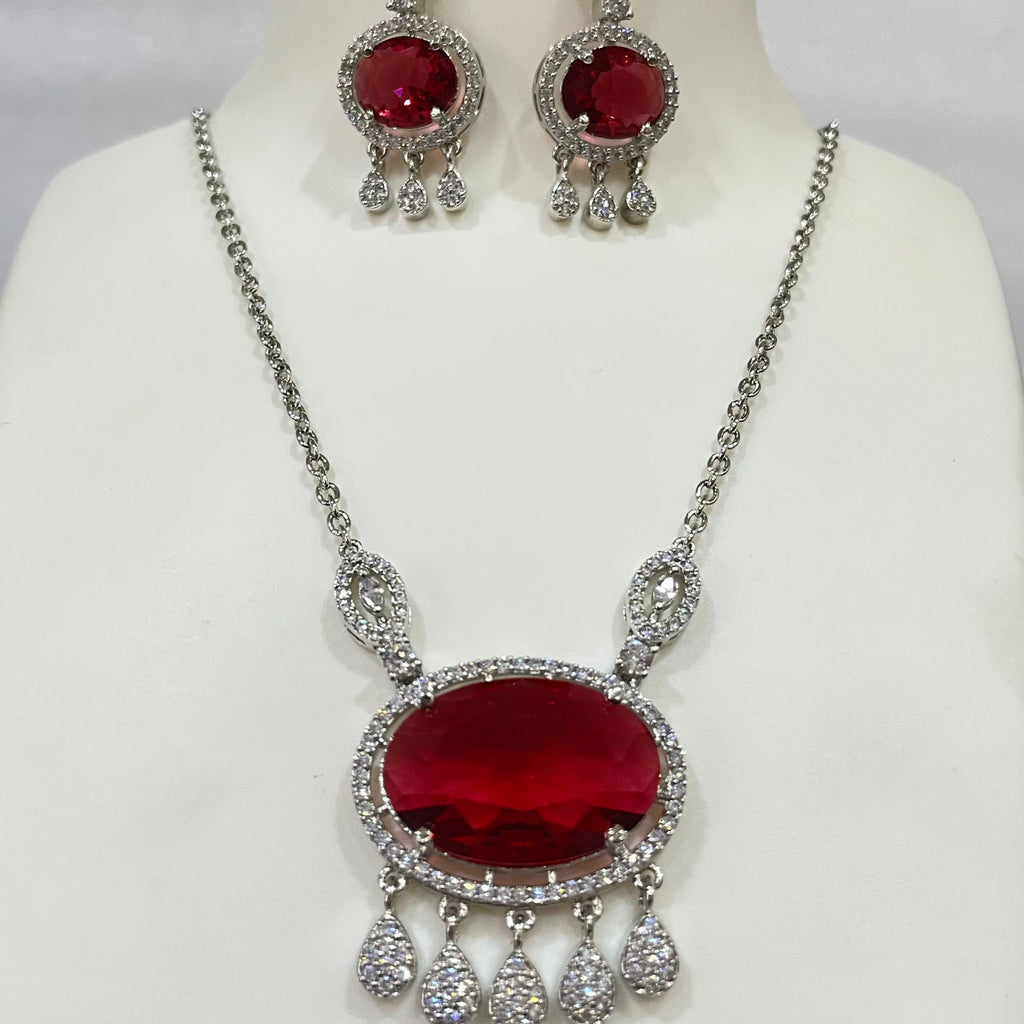 Transparent Oval locket set m328