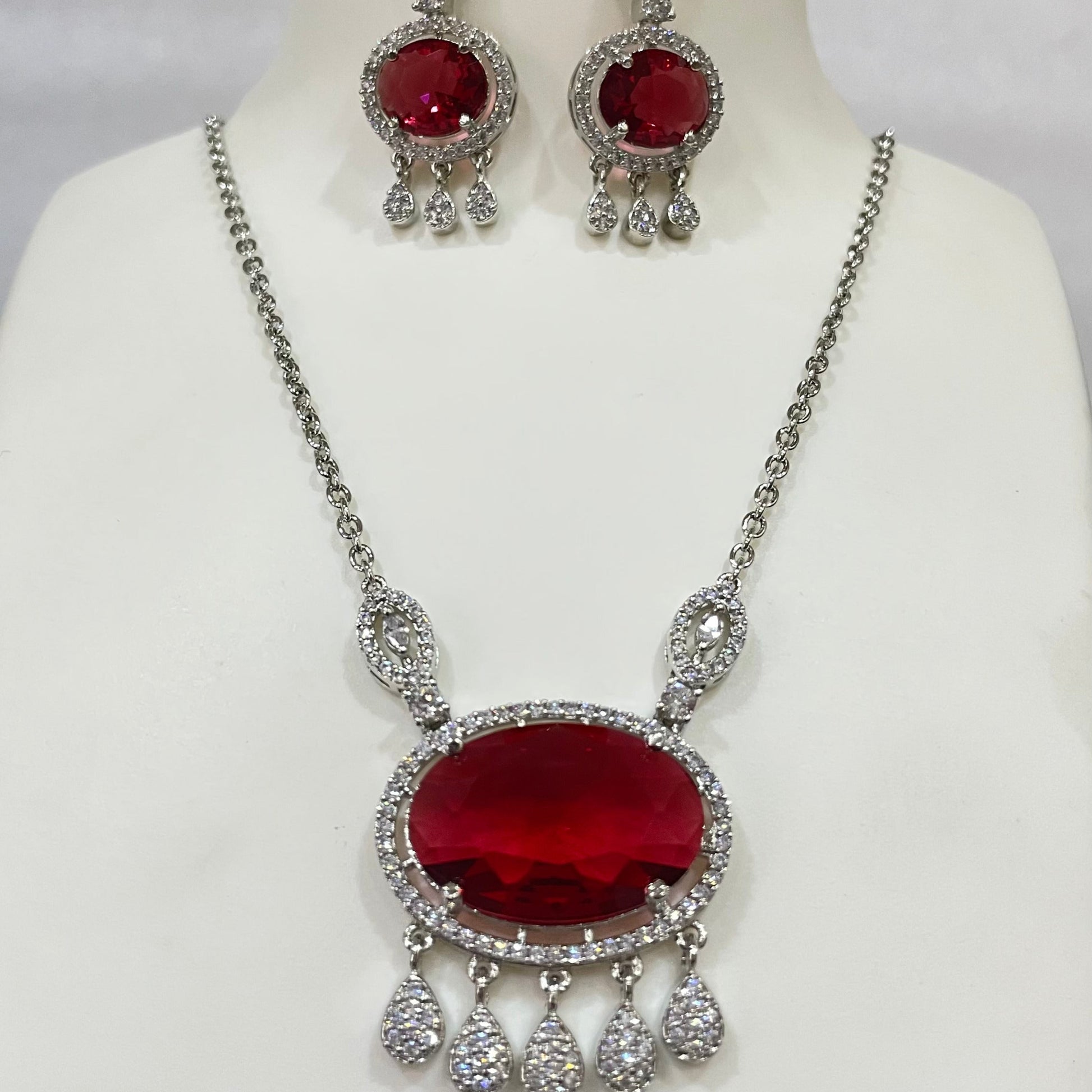 Transparent Oval locket set m328