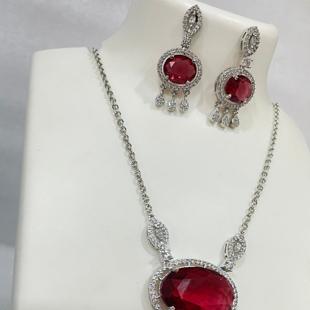 Transparent Oval locket set m328