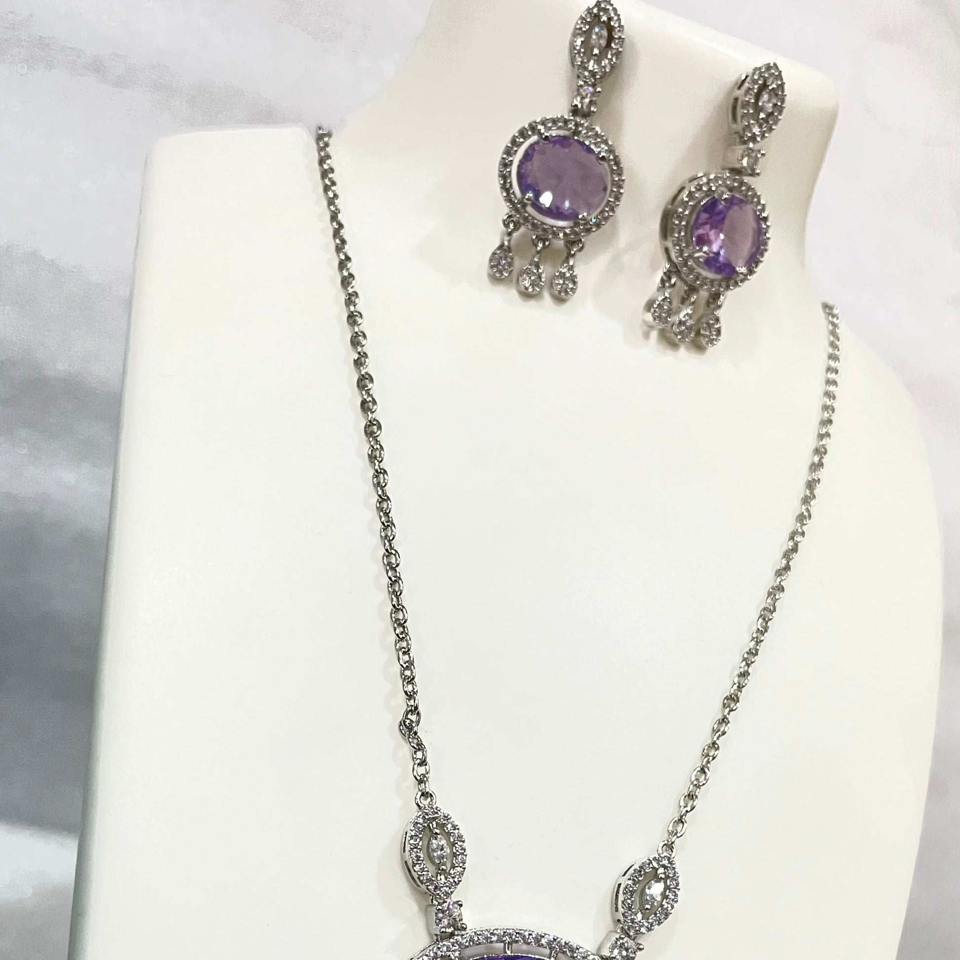 Transparent Oval locket set m328