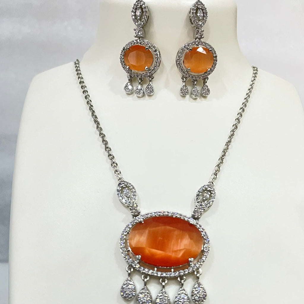 Transparent Oval locket set m328