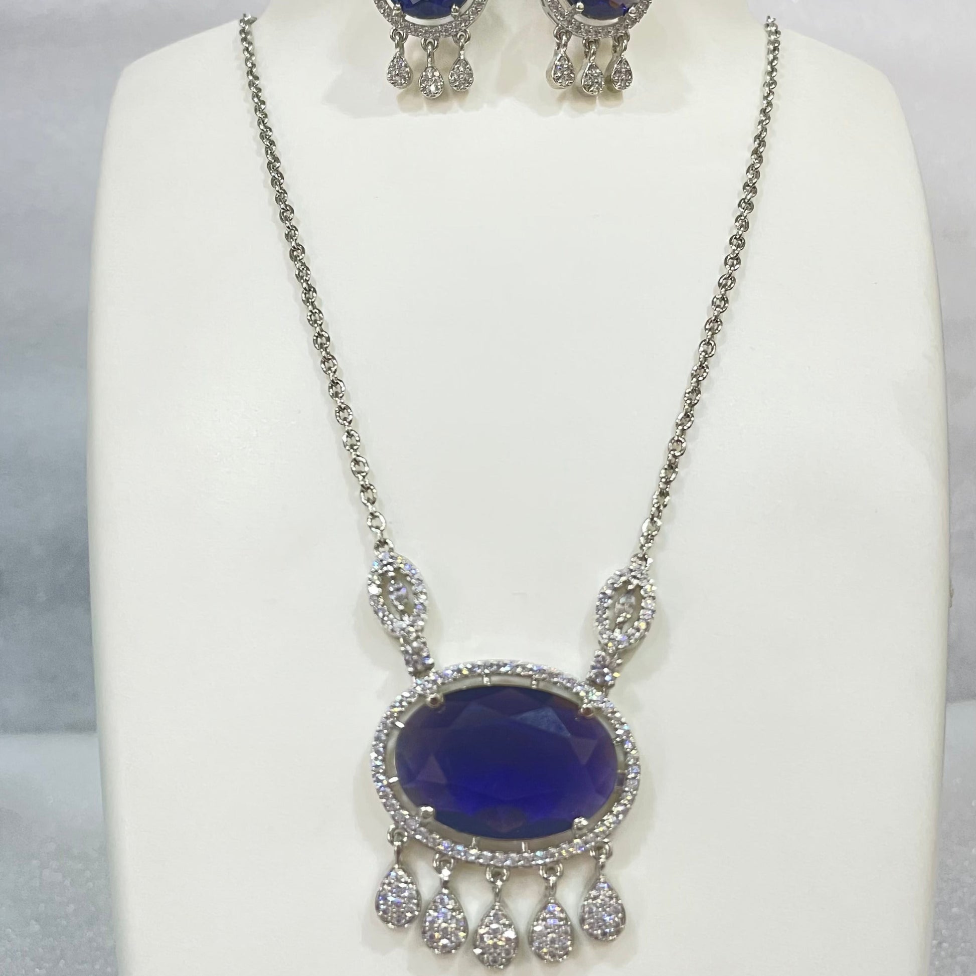 Transparent Oval locket set m328