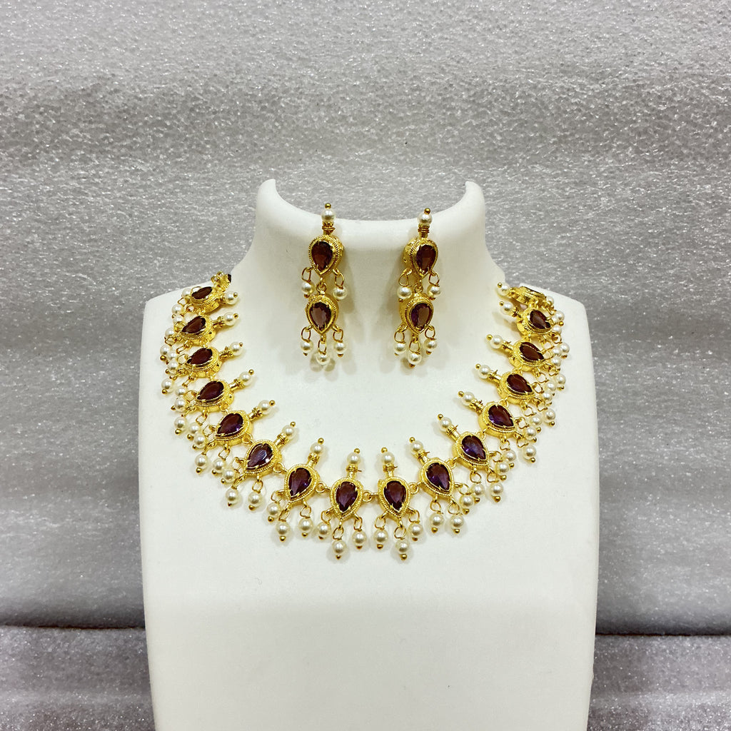 Purple Panadi haar mKj430 430