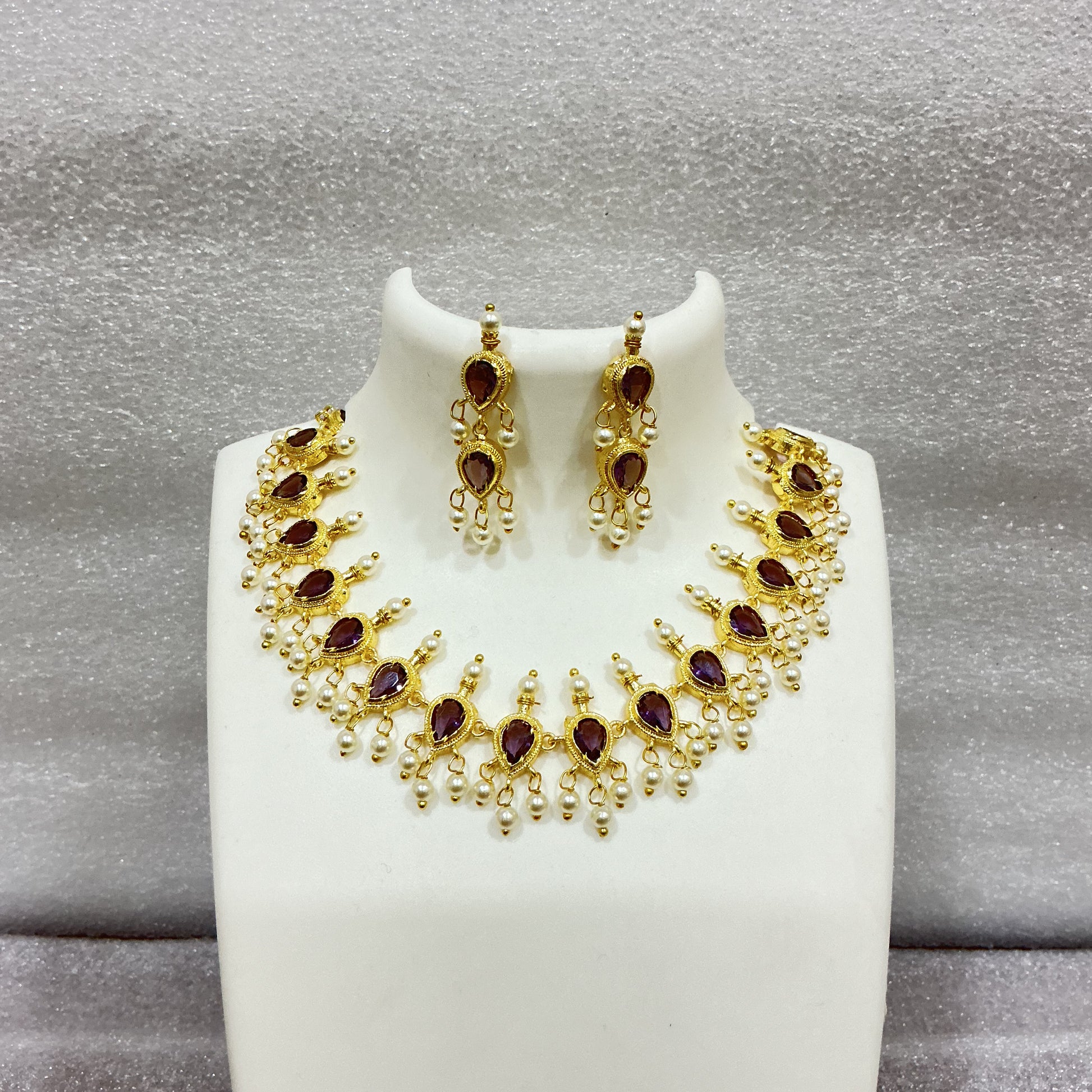 Purple Panadi haar mKj430 430