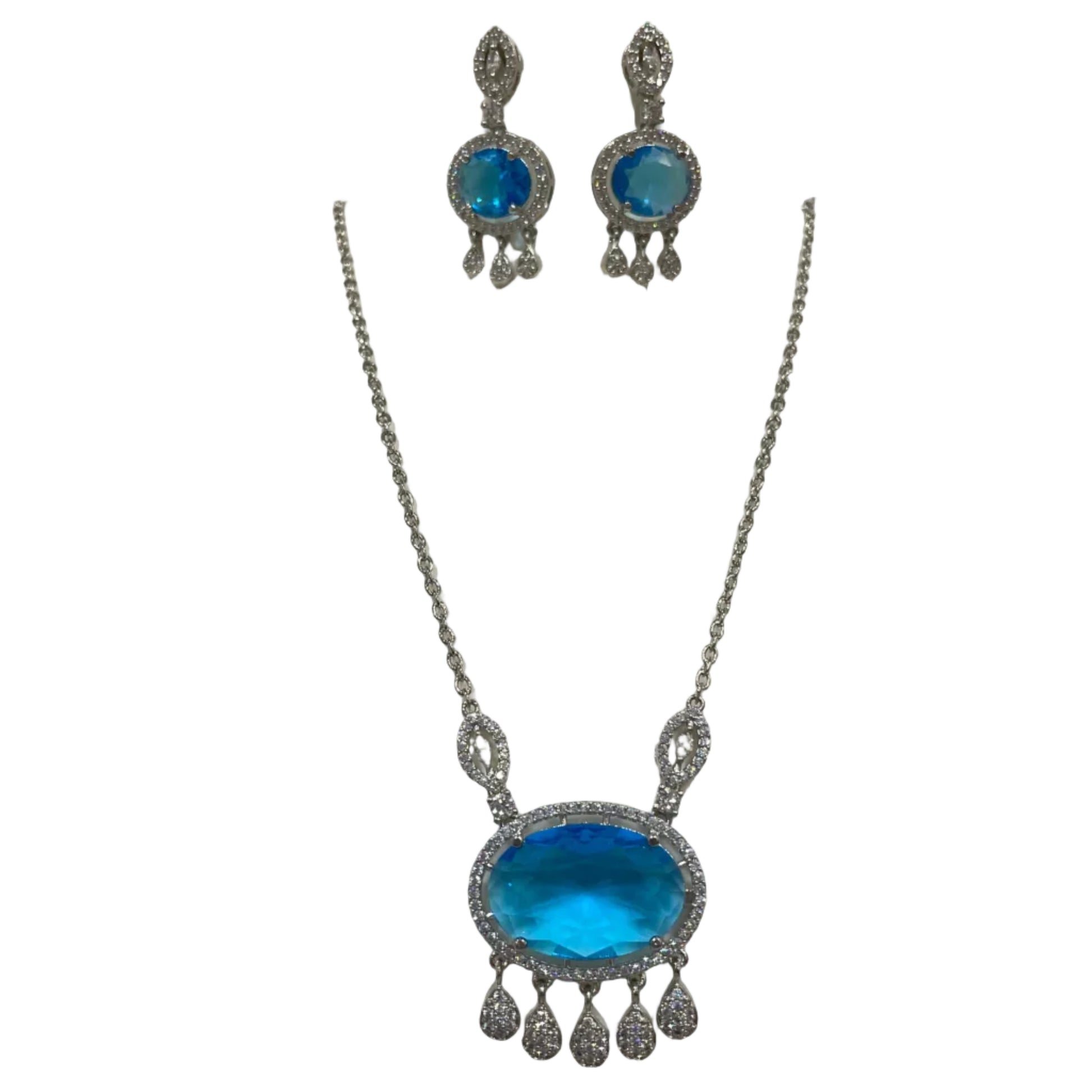 Transparent Oval locket set m328
