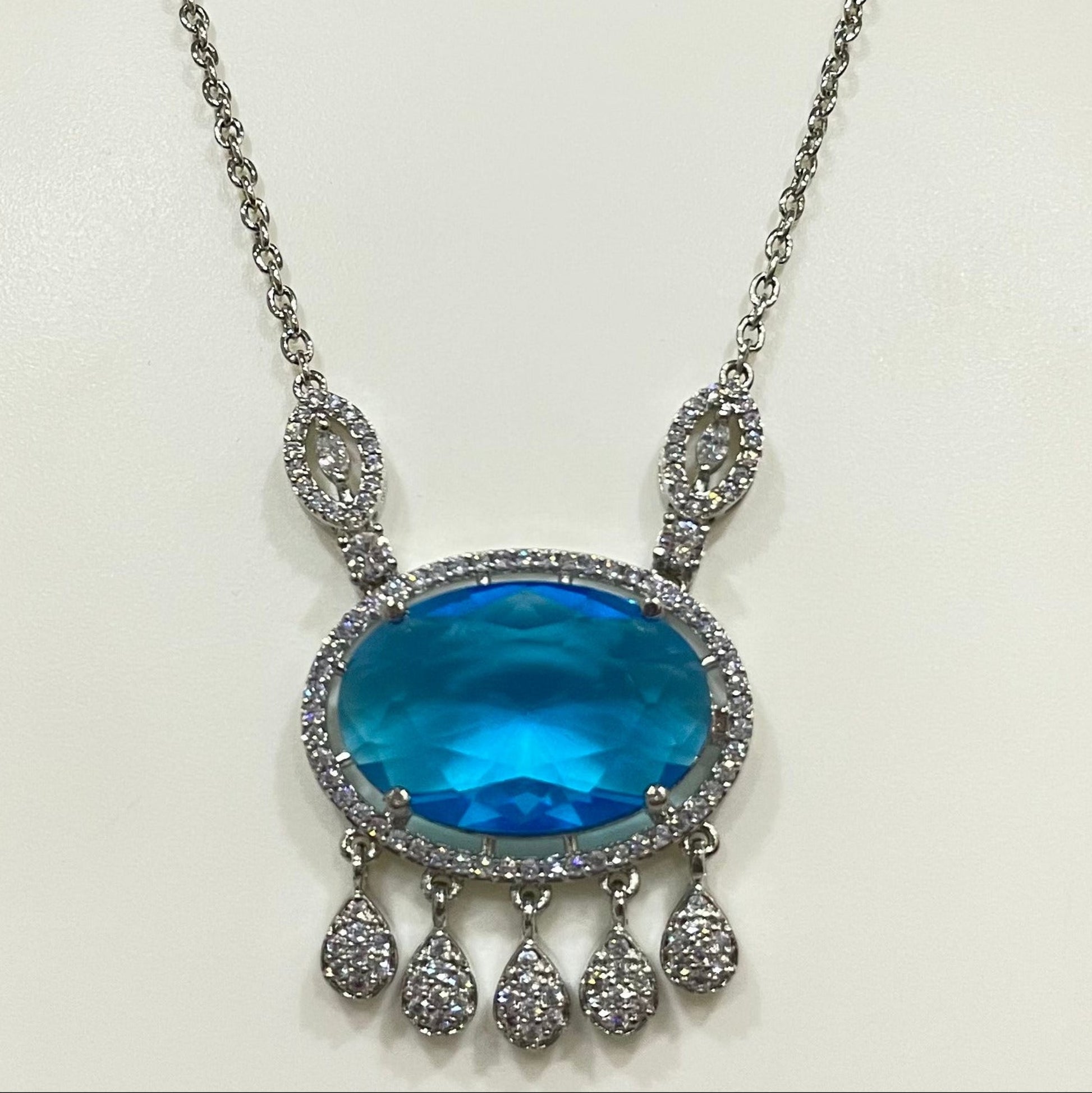 Transparent Oval locket set m328