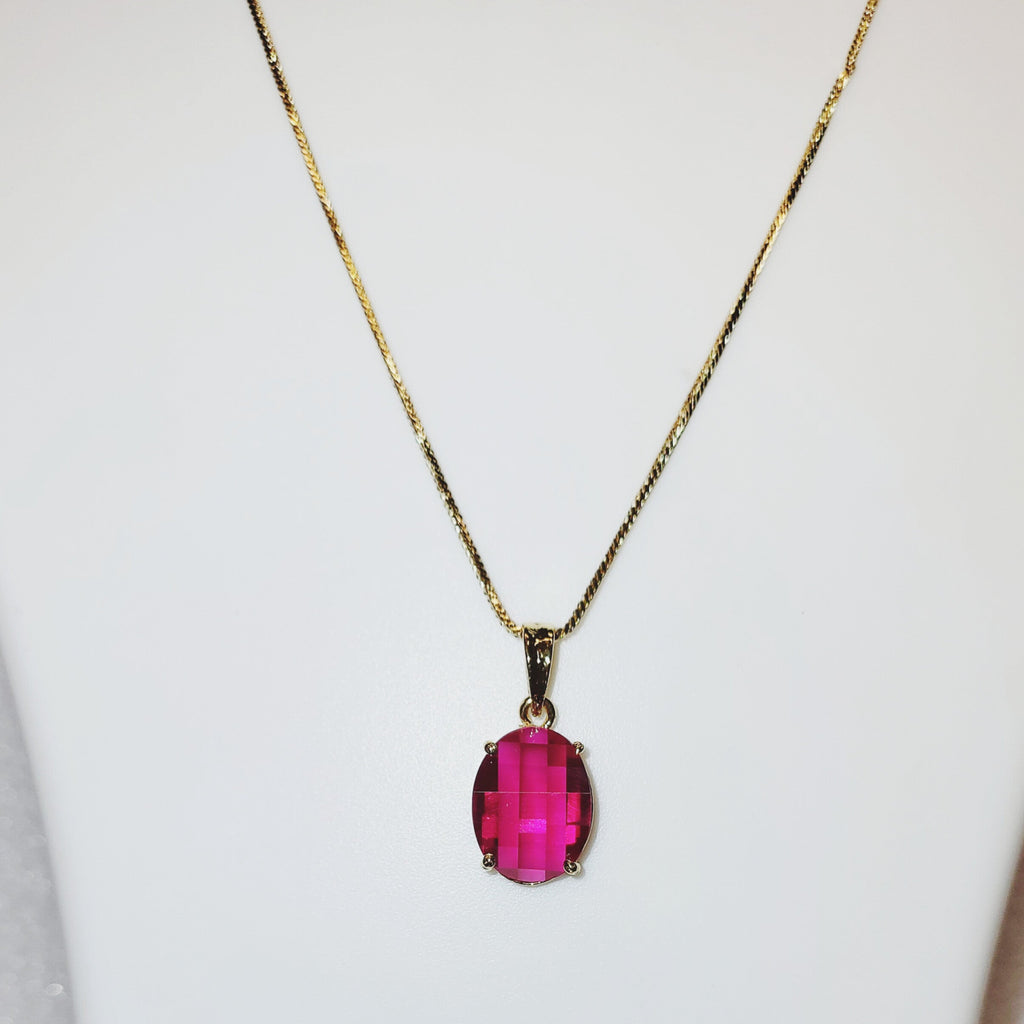 Ruby Pink Locket Set m587 587