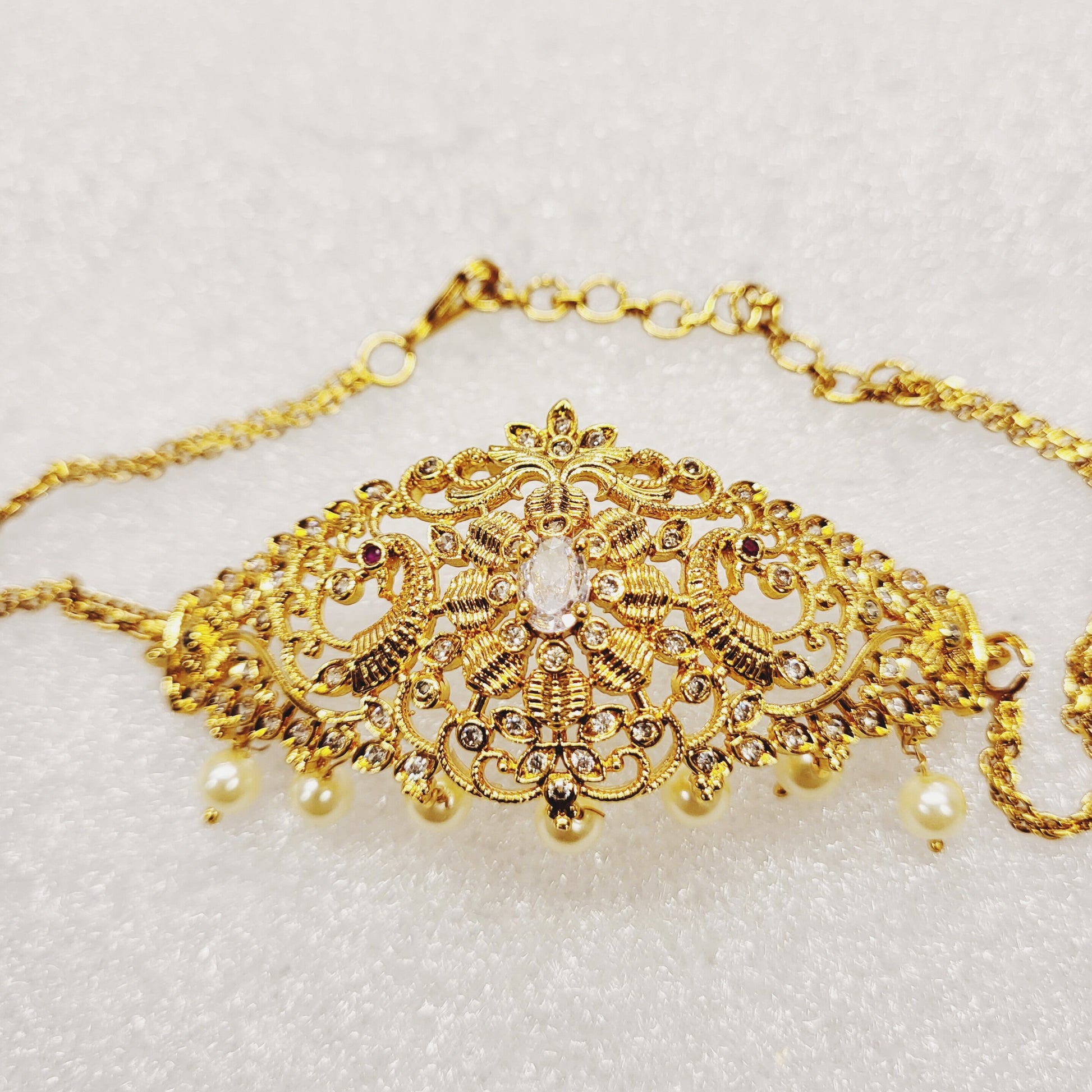 Bajuband cum Choker White Stone m480 480