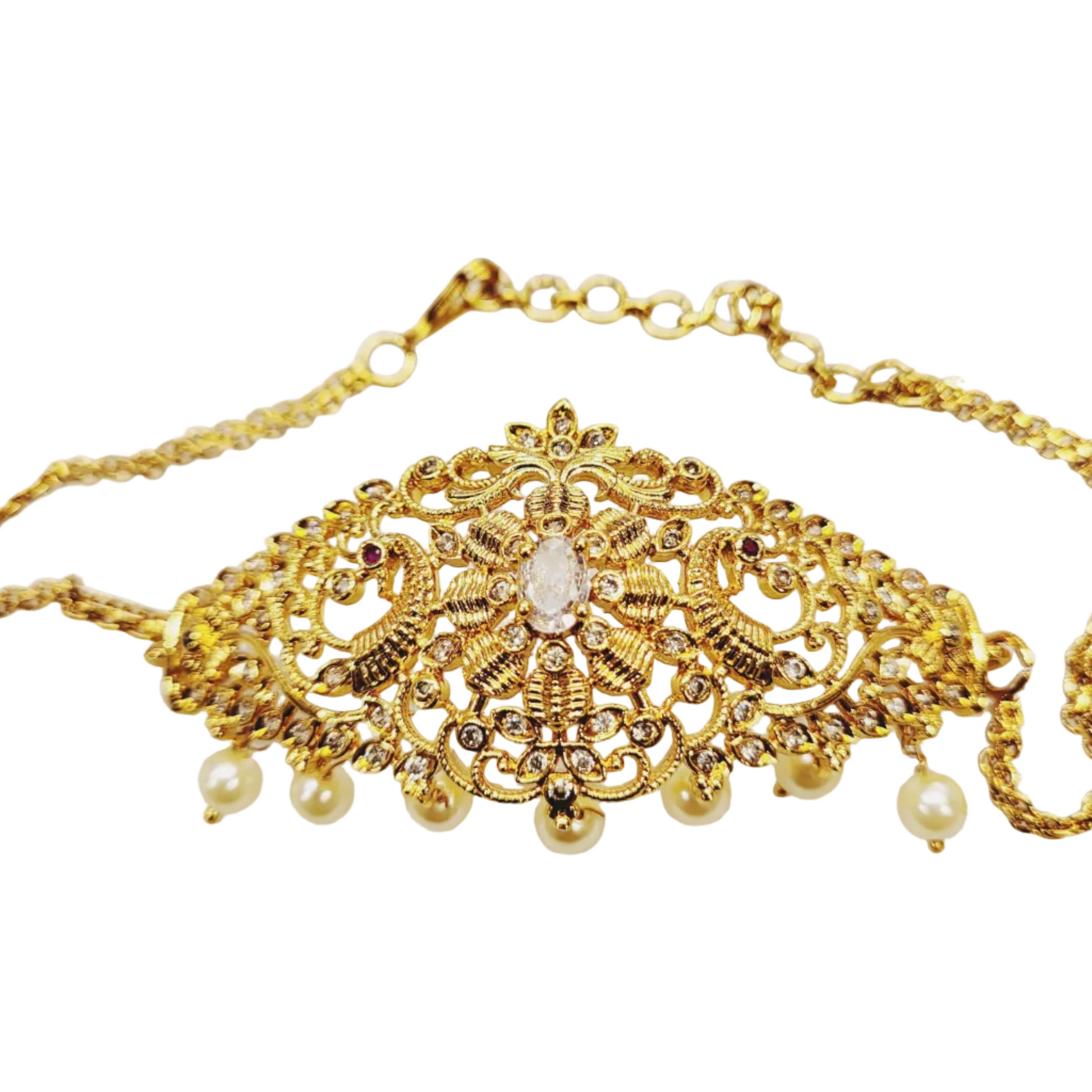 Bajuband cum Choker White Stone m480 480